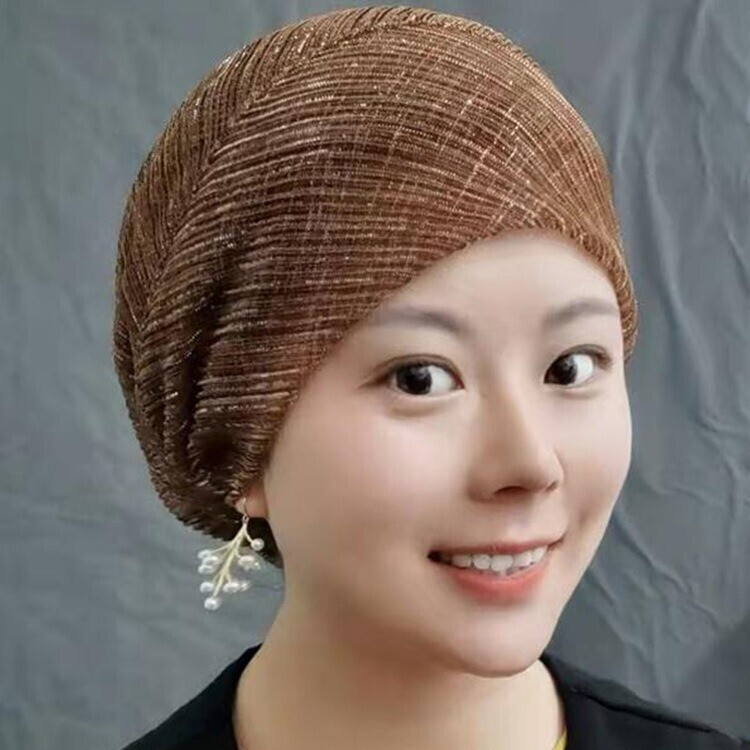 Mujeres Diadema Sombrero Cubierta para la Cabeza Gorras Turbante Islámico Pérdida de Cabello Gorro Dama Prendas para la Cabeza - Imagen 32 de 37