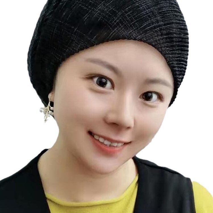 Mujeres Diadema Sombrero Cubierta para la Cabeza Gorras Turbante Islámico Pérdida de Cabello Gorro Dama Prendas para la Cabeza - Imagen 33 de 37