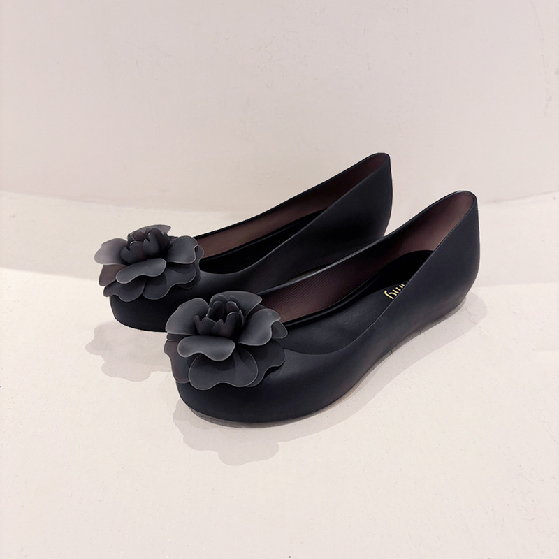 Ladies Womens Flat Ballerina Shoes Slip On Office Jelly Bow Casual Ballet Pumps - Picture 18 of 21