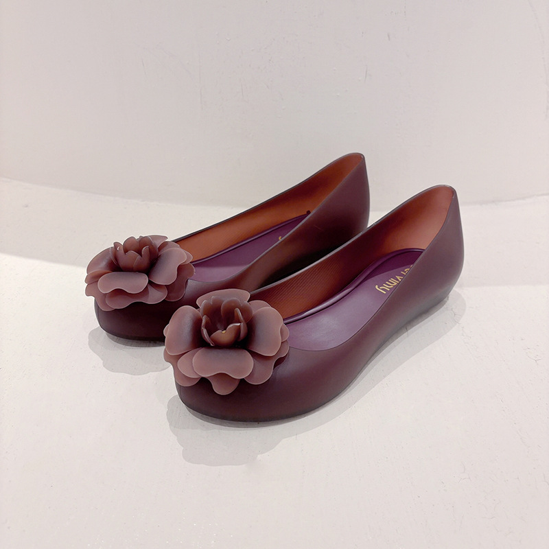 Ladies Womens Flat Ballerina Shoes Slip On Office Jelly Bow Casual Ballet Pumps - Picture 19 of 21