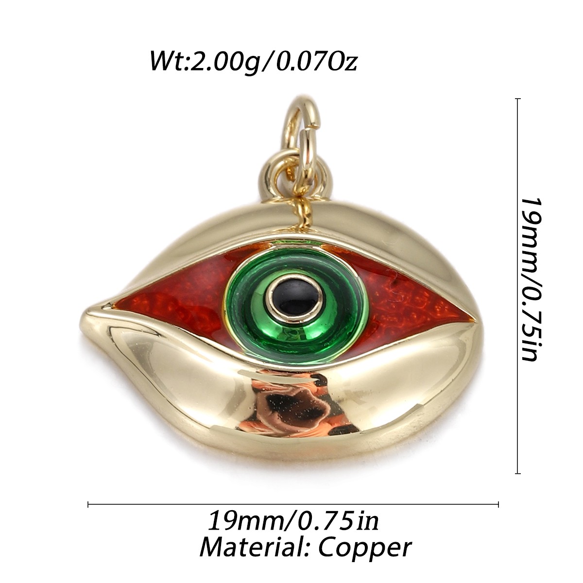 Gold Evil Eye Pendant DIY for Bracelet Necklace Charm Jewelry Making Accessories - Bild 19 von 72
