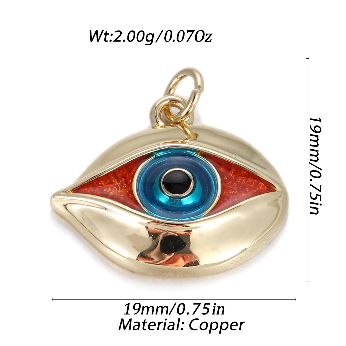 Gold Evil Eye Pendant DIY for Bracelet Necklace Charm Jewelry Making Accessories - Bild 22 von 72