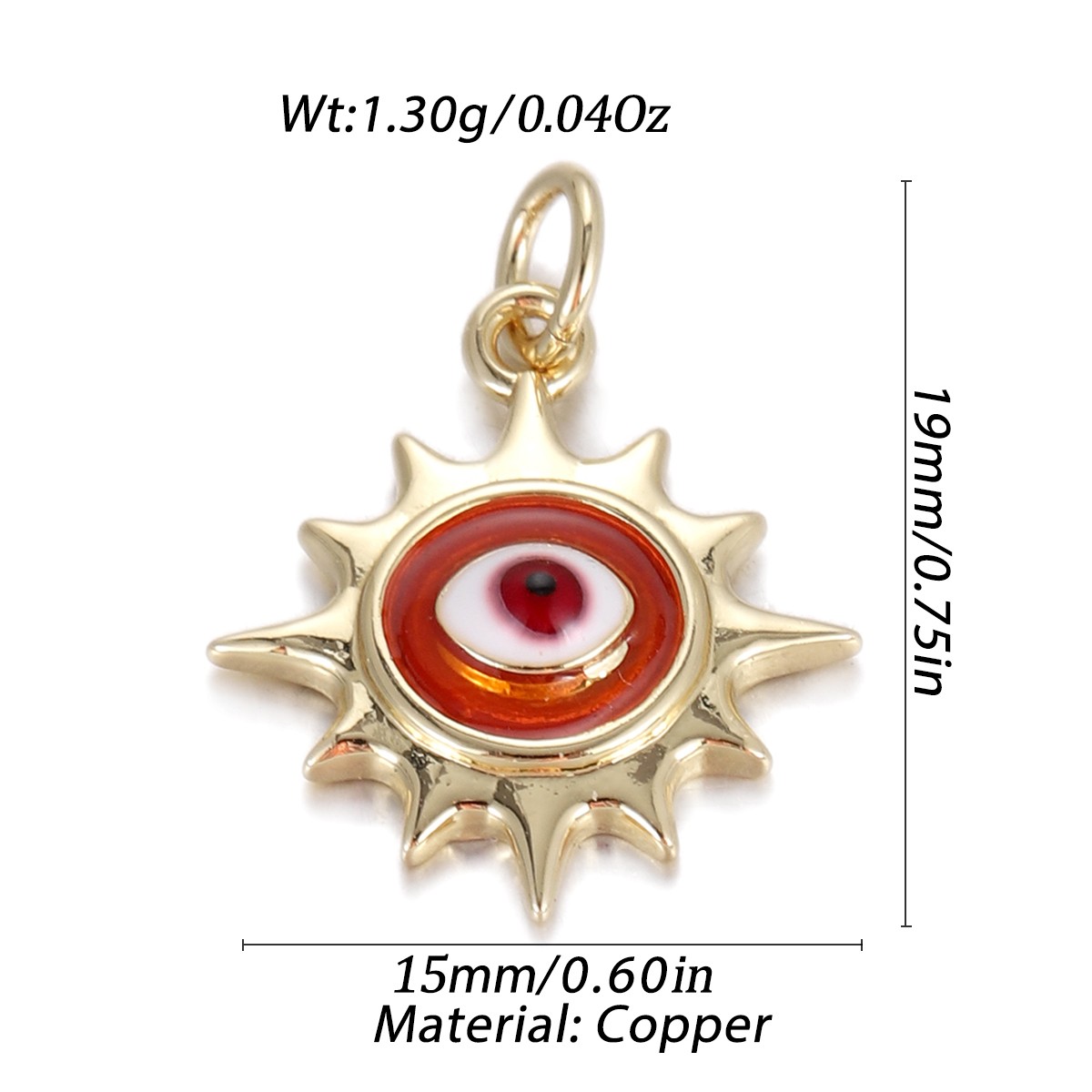 Gold Evil Eye Pendant DIY for Bracelet Necklace Charm Jewelry Making Accessories - Bild 37 von 72