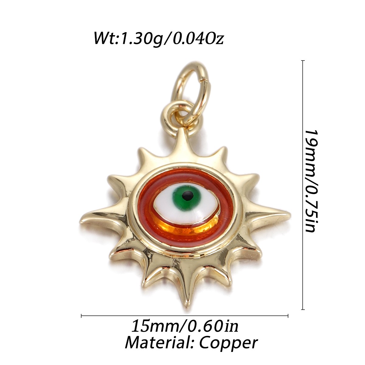 Gold Evil Eye Pendant DIY for Bracelet Necklace Charm Jewelry Making Accessories - Bild 40 von 72