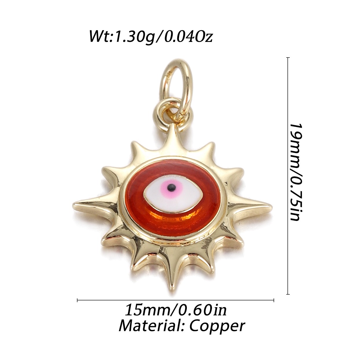 Gold Evil Eye Pendant DIY for Bracelet Necklace Charm Jewelry Making Accessories - Bild 43 von 72