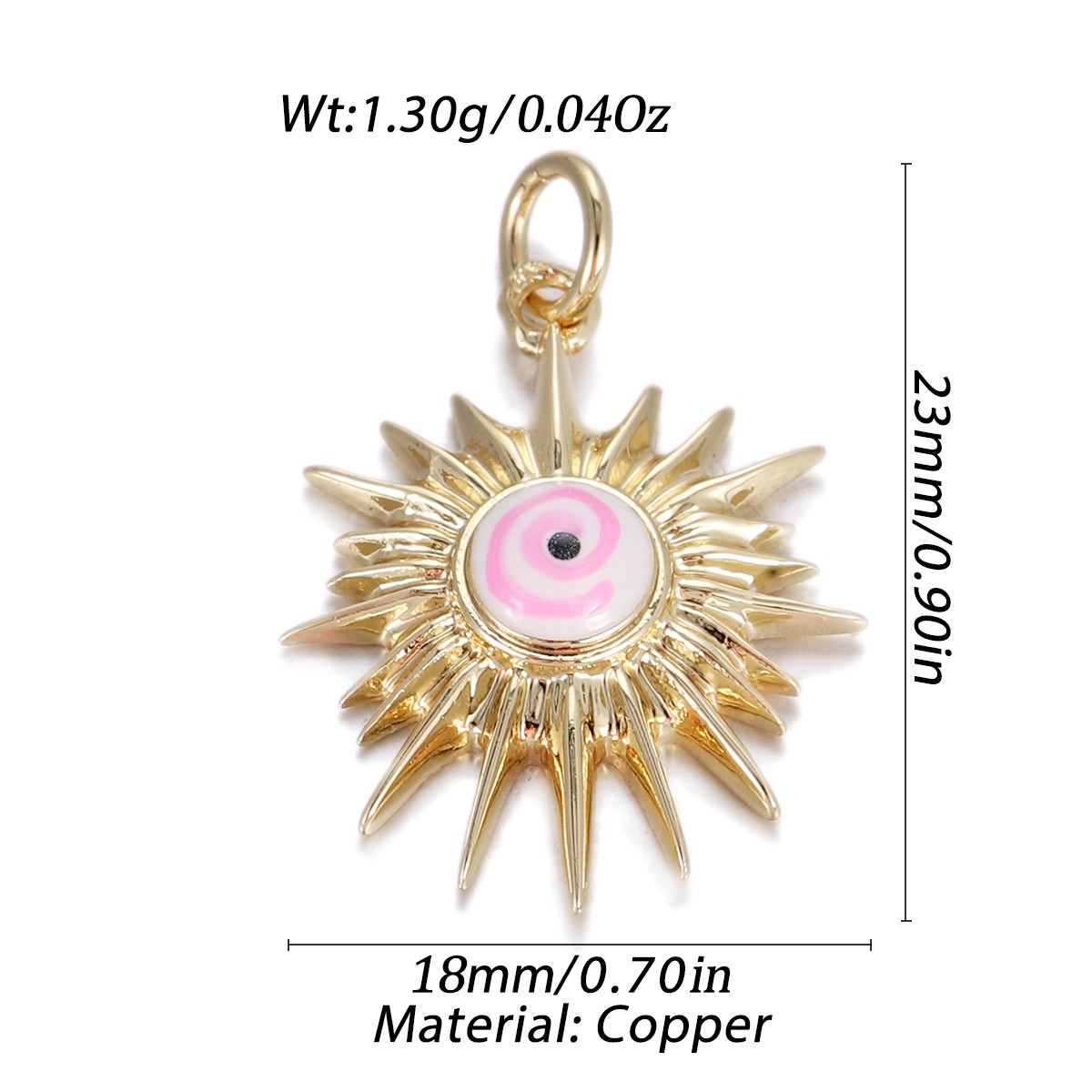 Gold Evil Eye Pendant DIY for Bracelet Necklace Charm Jewelry Making Accessories - Bild 49 von 72