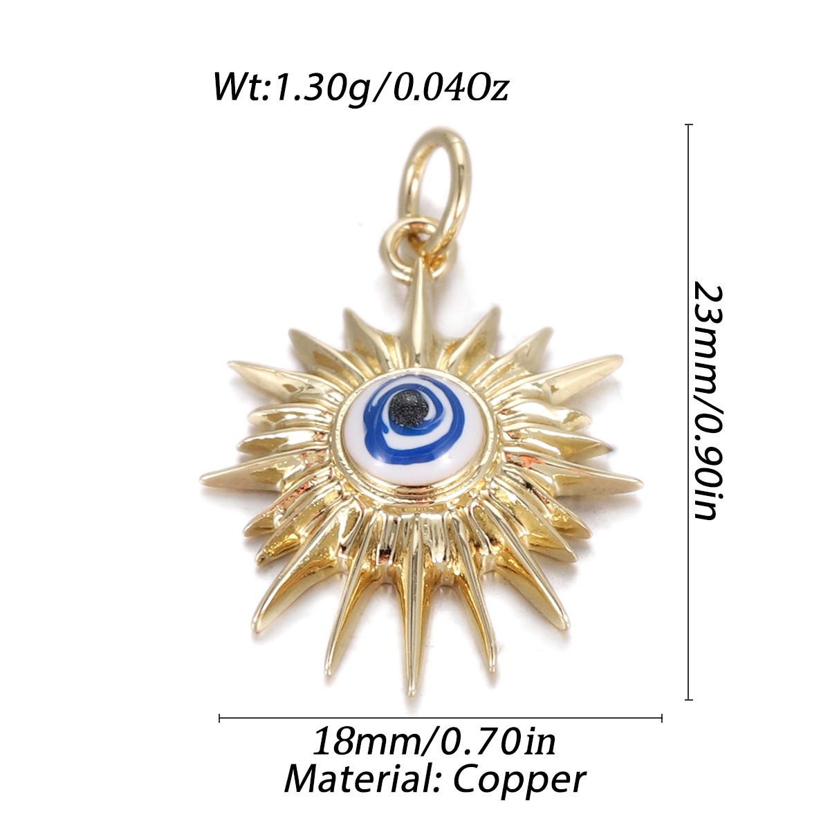Gold Evil Eye Pendant DIY for Bracelet Necklace Charm Jewelry Making Accessories - Bild 52 von 72