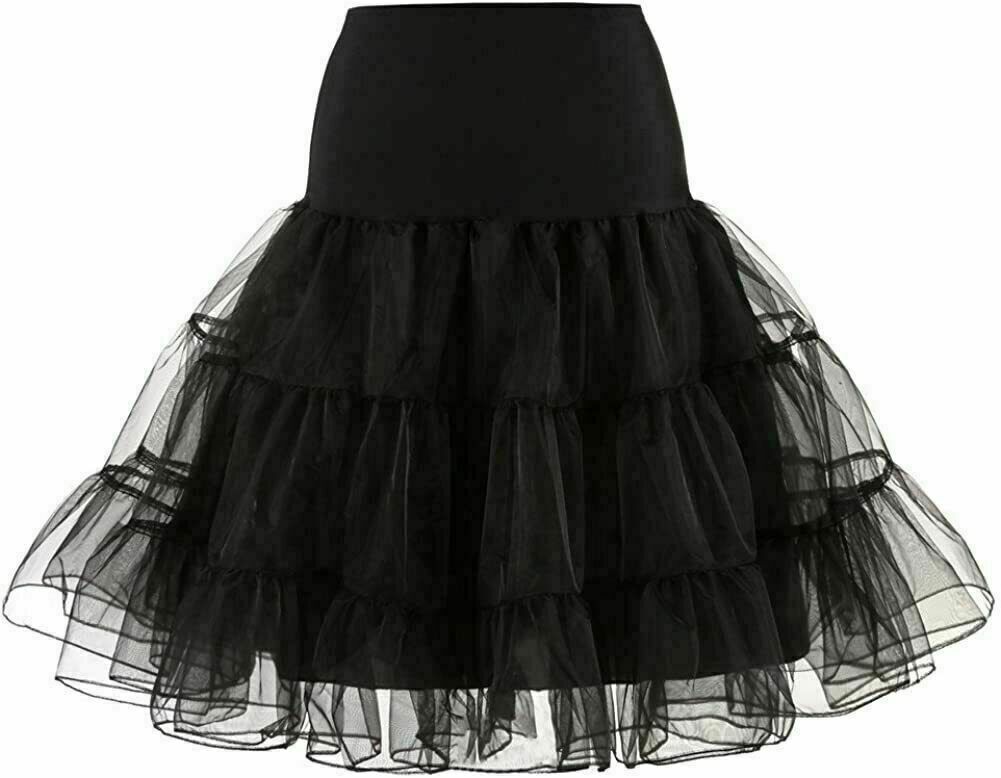 1950s Enagua Falda Mujer Falda Interior Crinolina Slips Tutú Falda-Vestido EE. UU. - Imagen 12 de 14