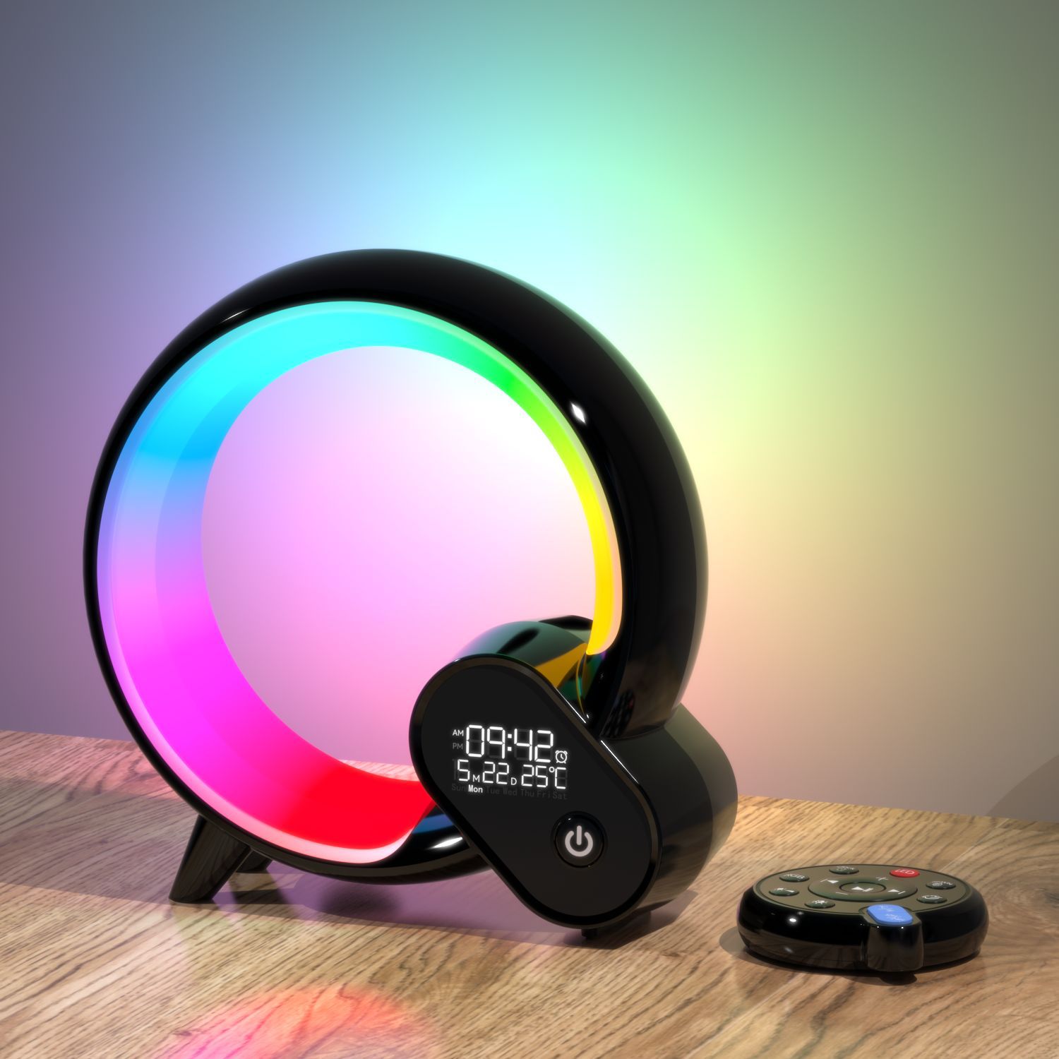 Creative Digital Display Alarm Clock with Bluetooth Audio & Intelligent Wake