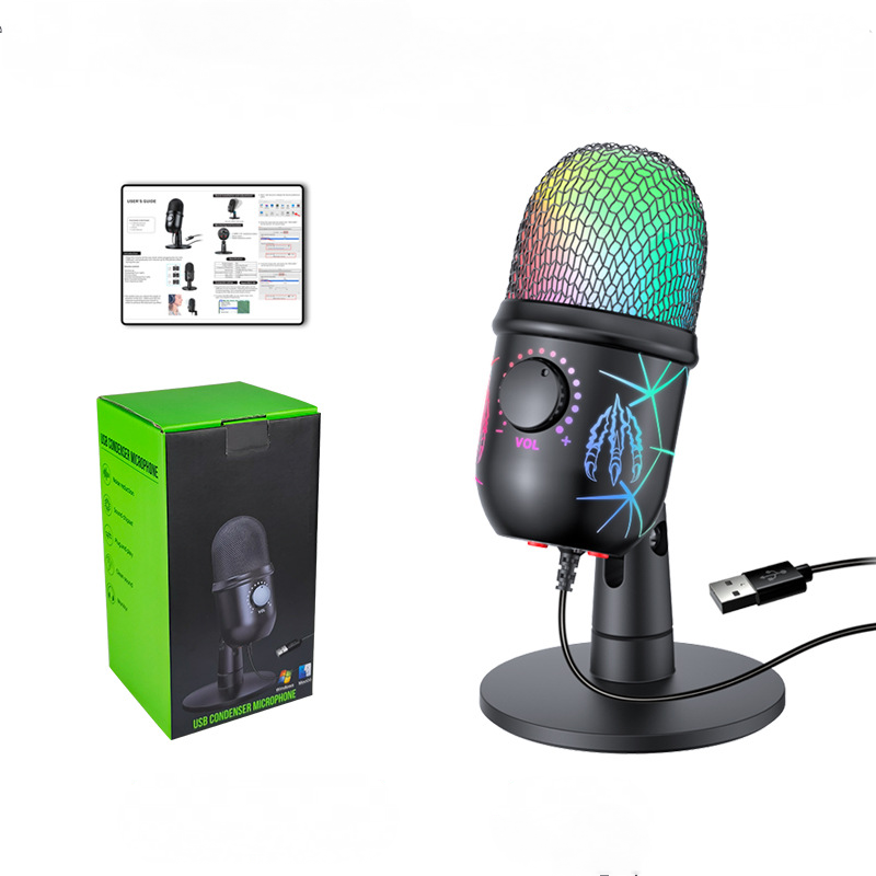 Computer Mikrofon USB Microphone für Aufnahme Streaming Podcast Studio Gaming - Afbeelding 15 van 15