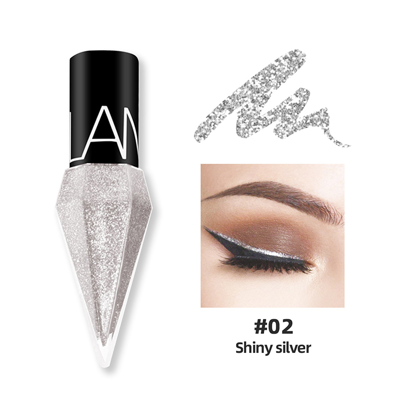 Diamond Glitter Liquid Eyeliner Waterproof Sweatproof Pearlescent Makeup Long La - Picture 17 of 18