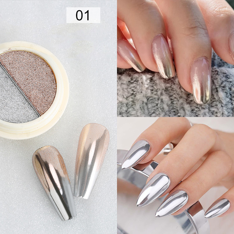 Solid Magic Mirror Powder for Nails 2 Mix Colors High Quality Nail Art Dip Powde - Picture 14 of 19