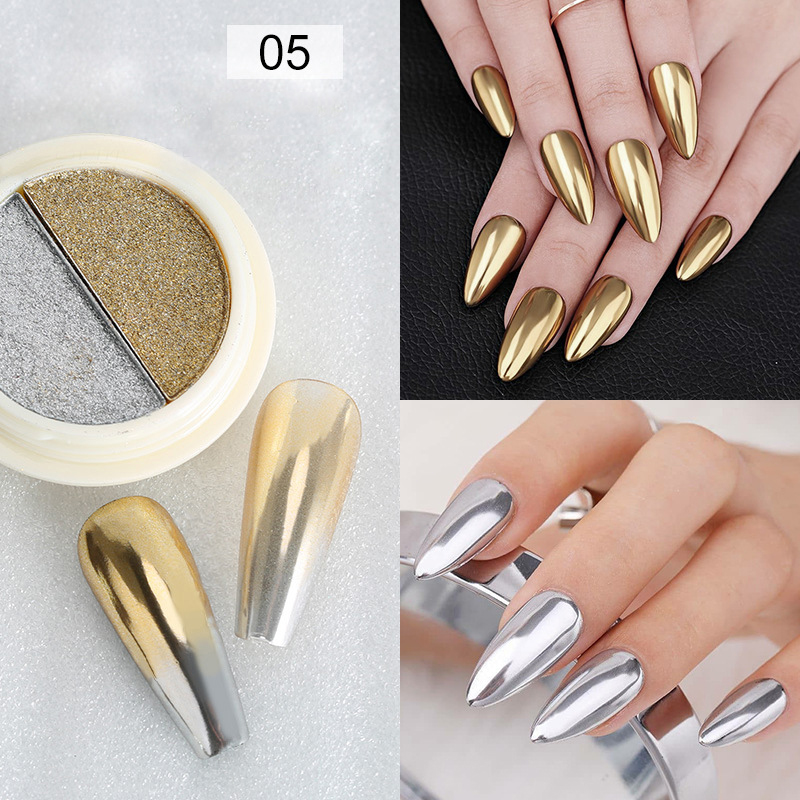 Solid Magic Mirror Powder for Nails 2 Mix Colors High Quality Nail Art Dip Powde - Picture 15 of 19