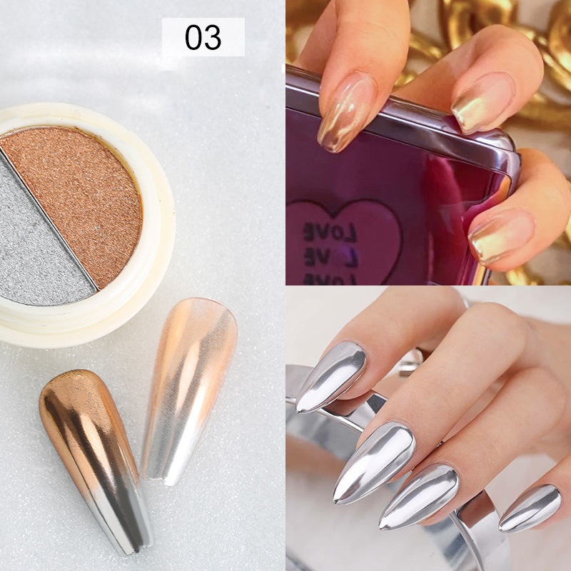Solid Magic Mirror Powder for Nails 2 Mix Colors High Quality Nail Art Dip Powde - Picture 18 of 19