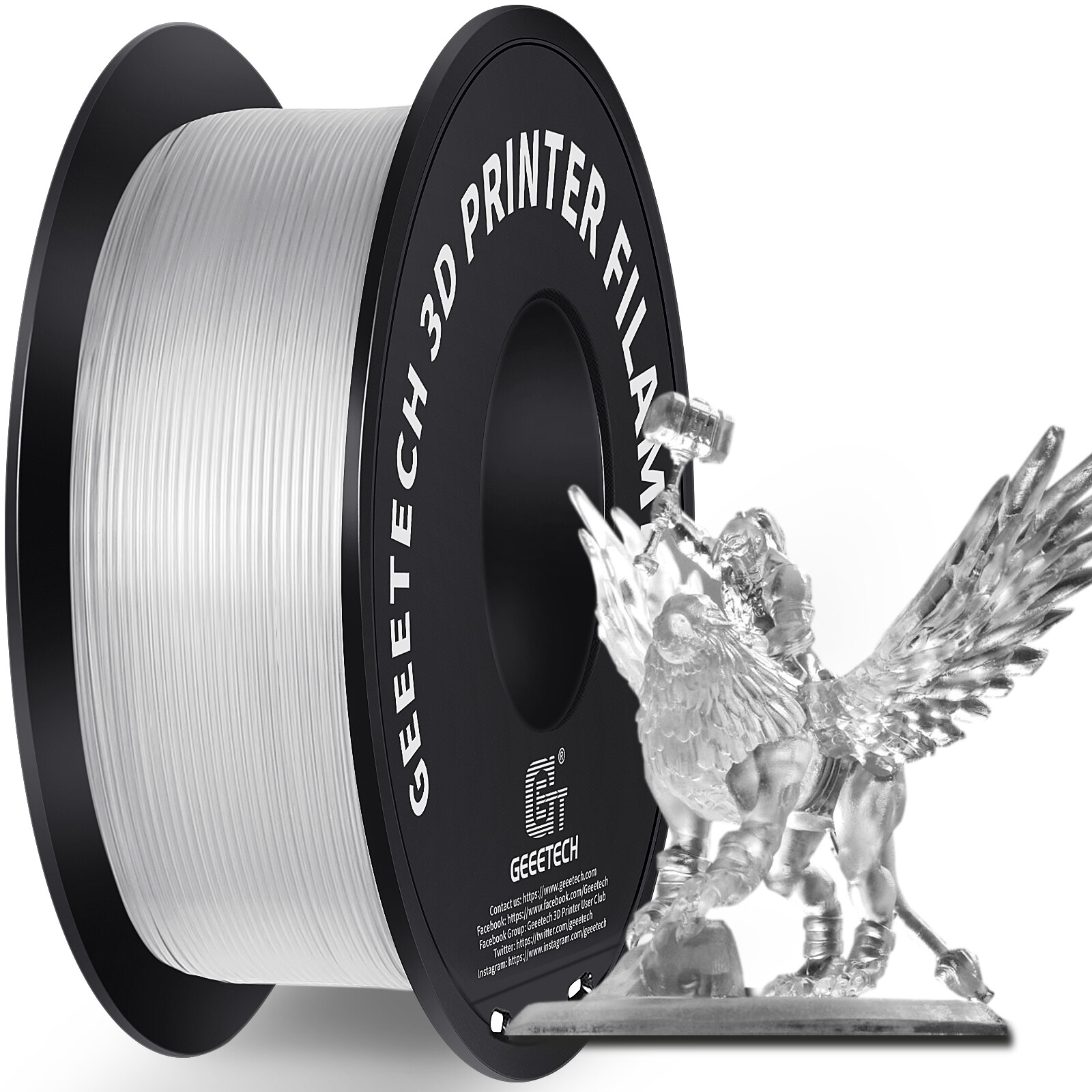 New Geeetech Filament PLA/PETG/ABS+/TPU/HS-PLA 1,75mm 1KG/rolle For 3D Drucker - Bild 188 von 193