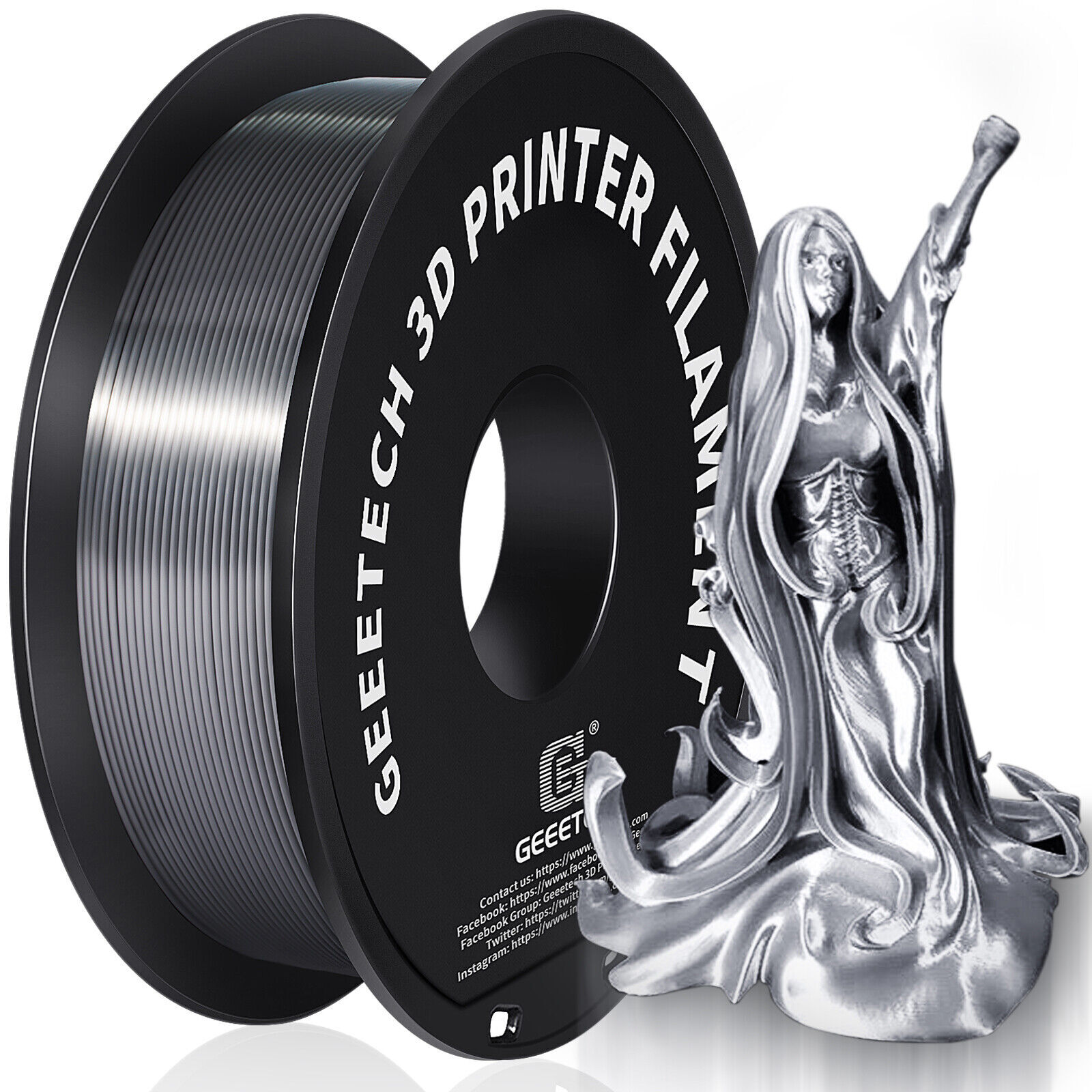 New Geeetech Filament PLA/PETG/ABS+/TPU/HS-PLA 1,75mm 1KG/rolle For 3D Drucker - Bild 178 von 193