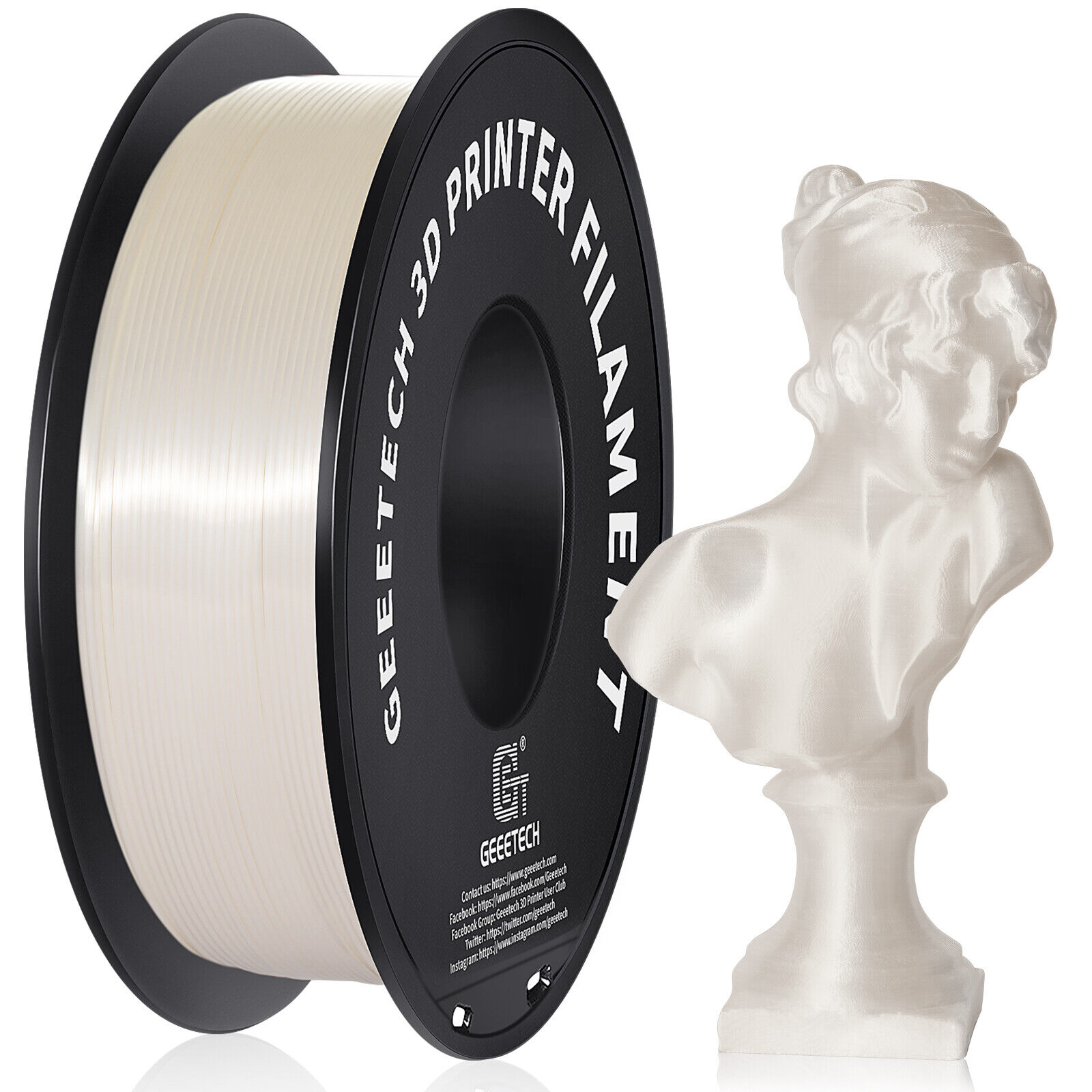 New Geeetech Filament PLA/PETG/ABS+/TPU/HS-PLA 1,75mm 1KG/rolle For 3D Drucker - Bild 175 von 193
