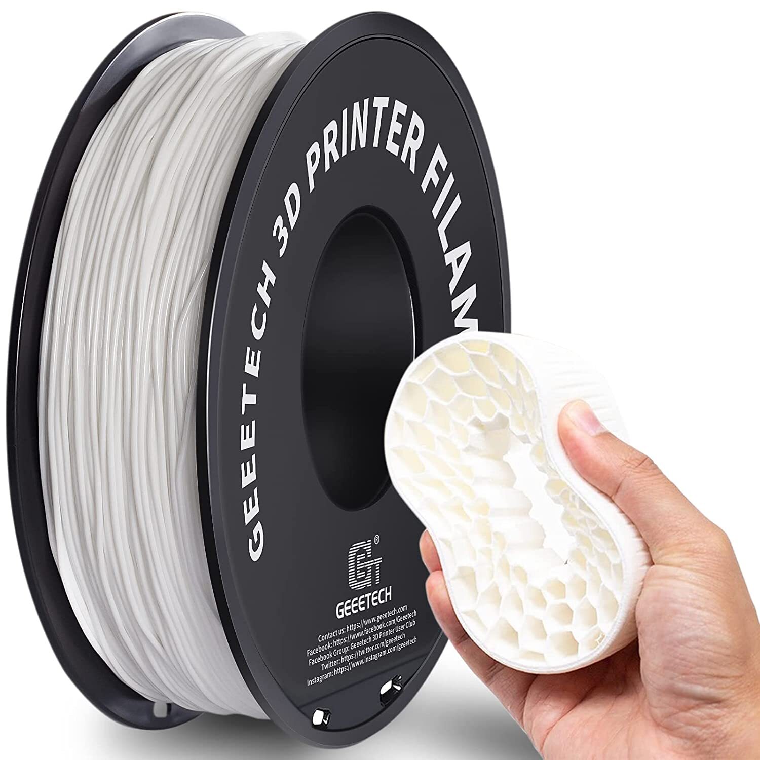 New Geeetech Filament PLA/PETG/ABS+/TPU/HS-PLA 1,75mm 1KG/rolle For 3D Drucker - Bild 163 von 193
