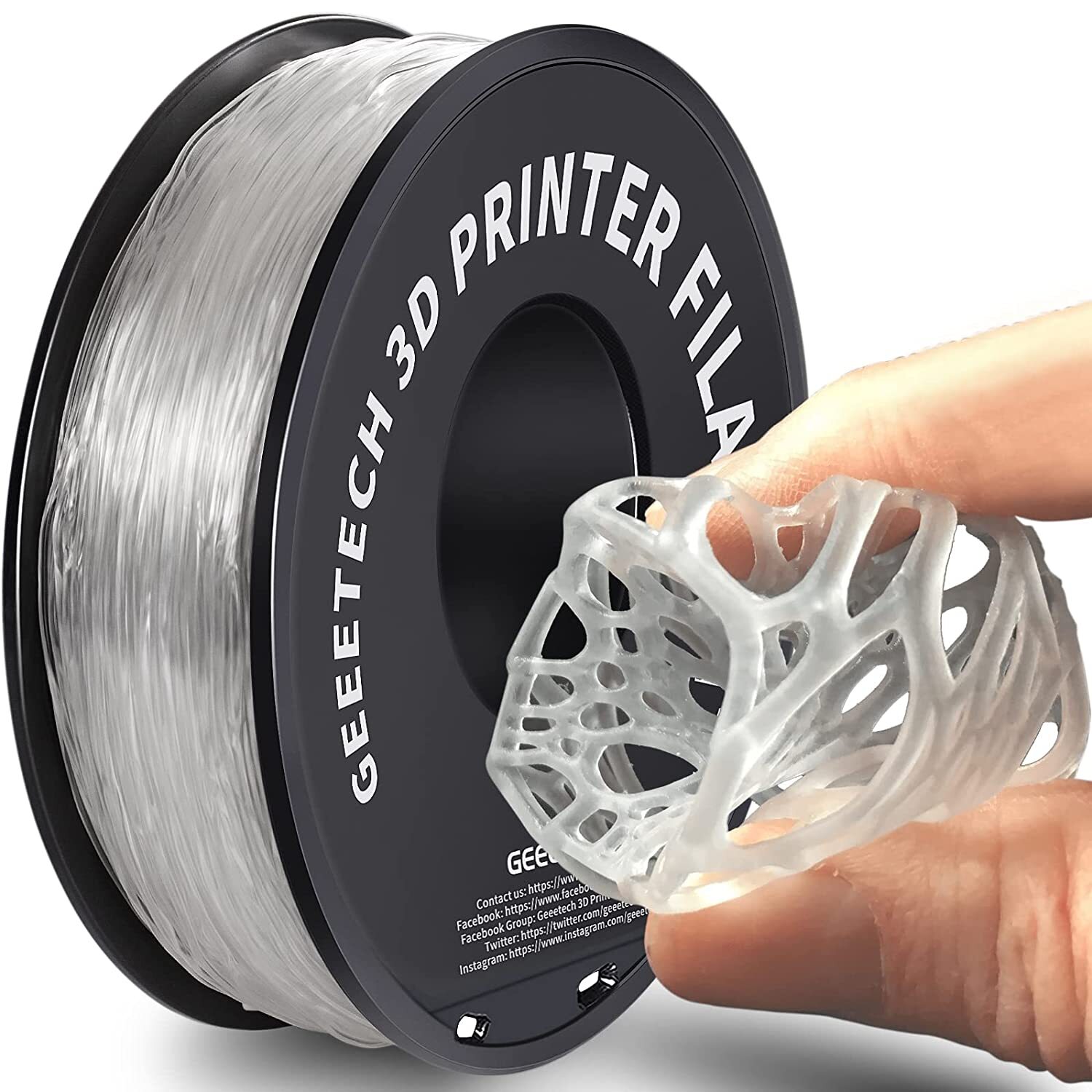 New Geeetech Filament PLA/PETG/ABS+/TPU/HS-PLA 1,75mm 1KG/rolle For 3D Drucker - Bild 158 von 193