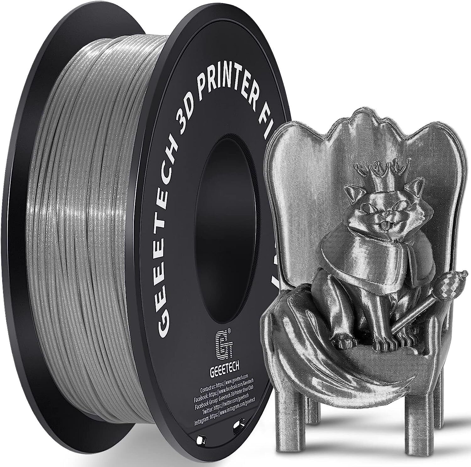 New Geeetech Filament PLA/PETG/ABS+/TPU/HS-PLA 1,75mm 1KG/rolle For 3D Drucker - Bild 149 von 193