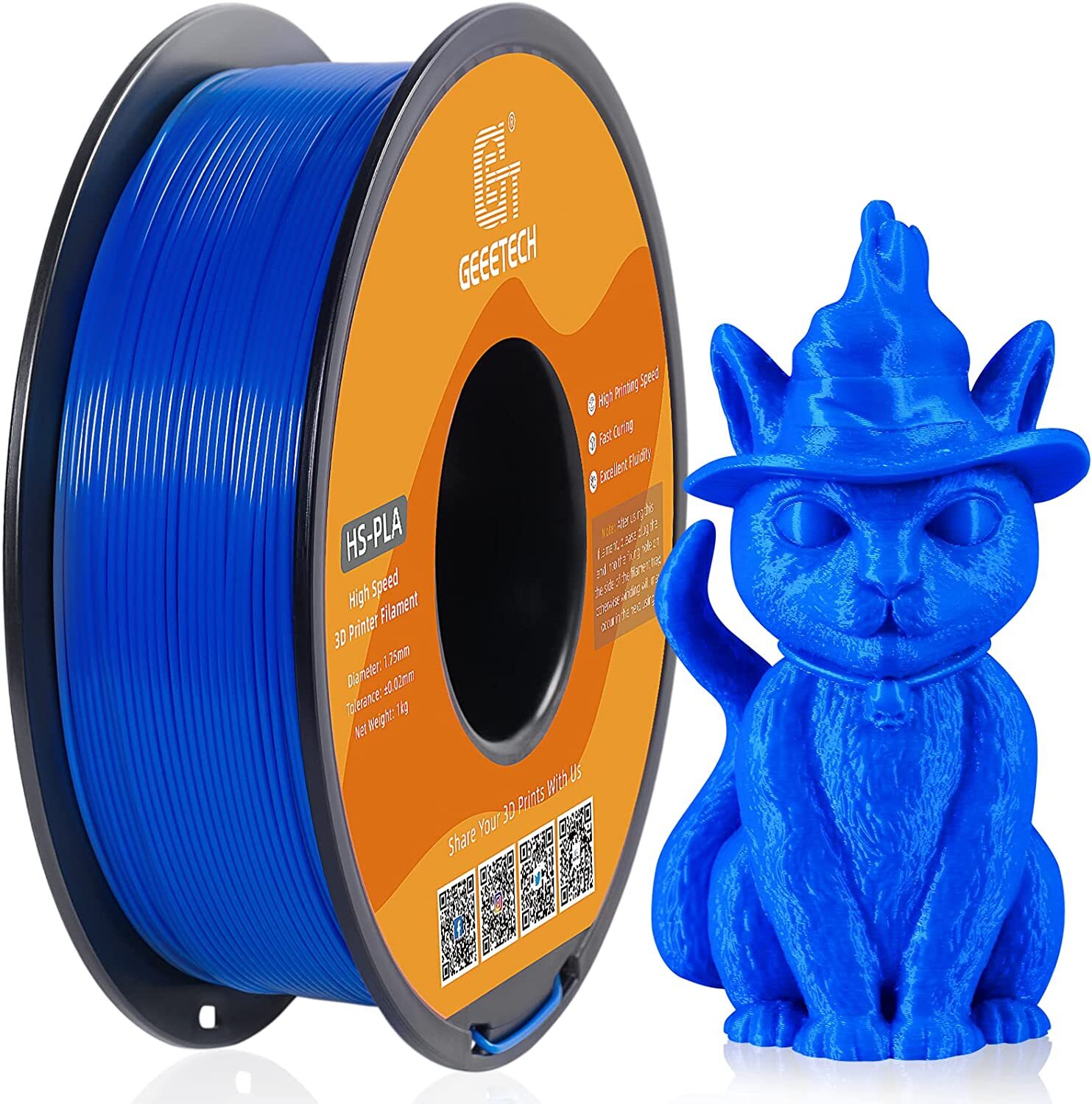 New Geeetech Filament PLA/PETG/ABS+/TPU/HS-PLA 1,75mm 1KG/rolle For 3D Drucker - Bild 130 von 193