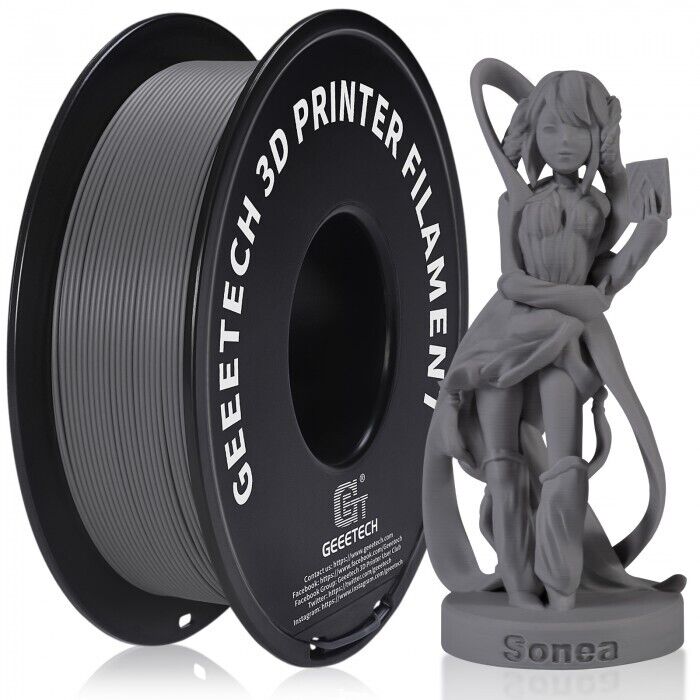 New Geeetech Filament PLA/PETG/ABS+/TPU/HS-PLA 1,75mm 1KG/rolle For 3D Drucker - Bild 126 von 193