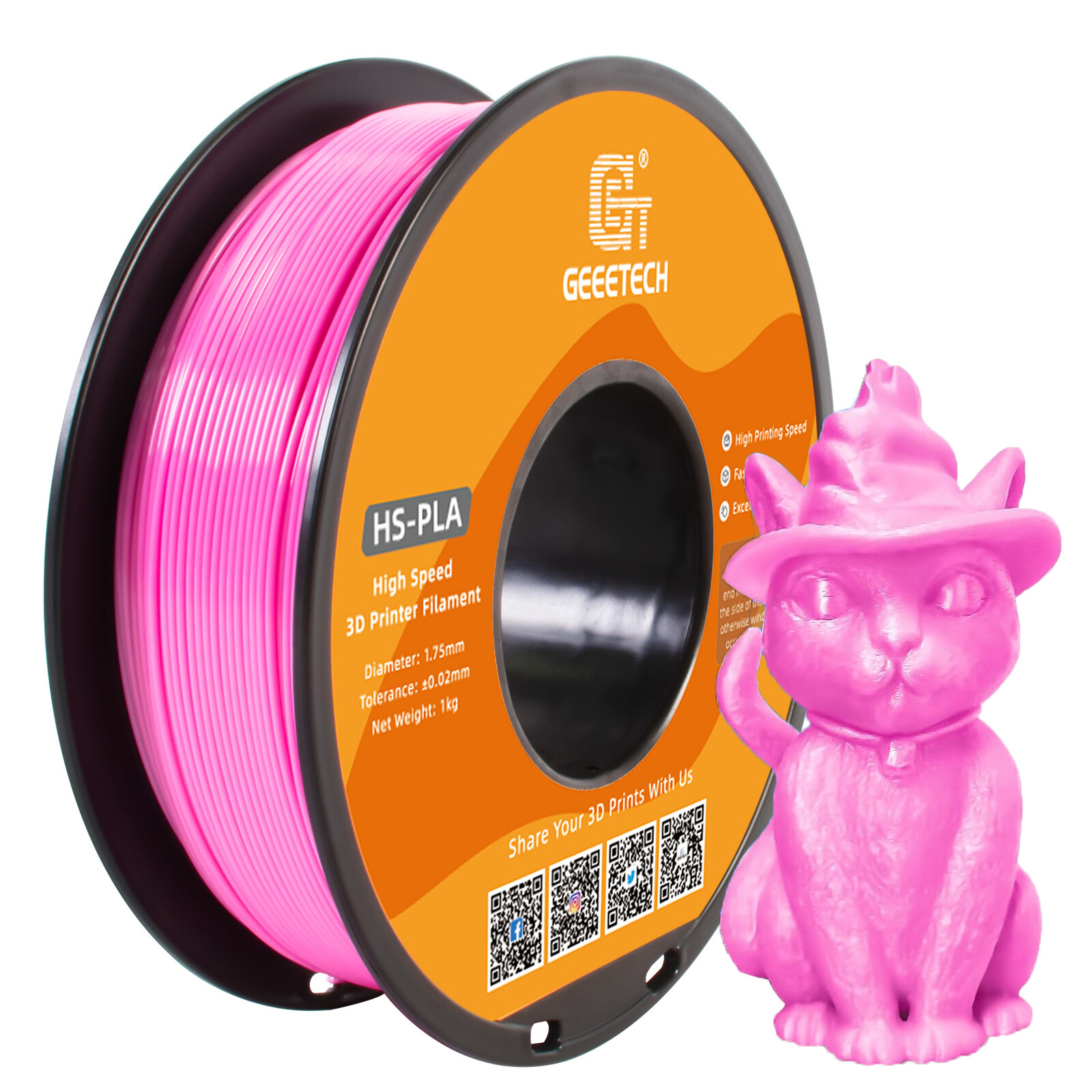 New Geeetech Filament PLA/PETG/ABS+/TPU/HS-PLA 1,75mm 1KG/rolle For 3D Drucker - Bild 100 von 193