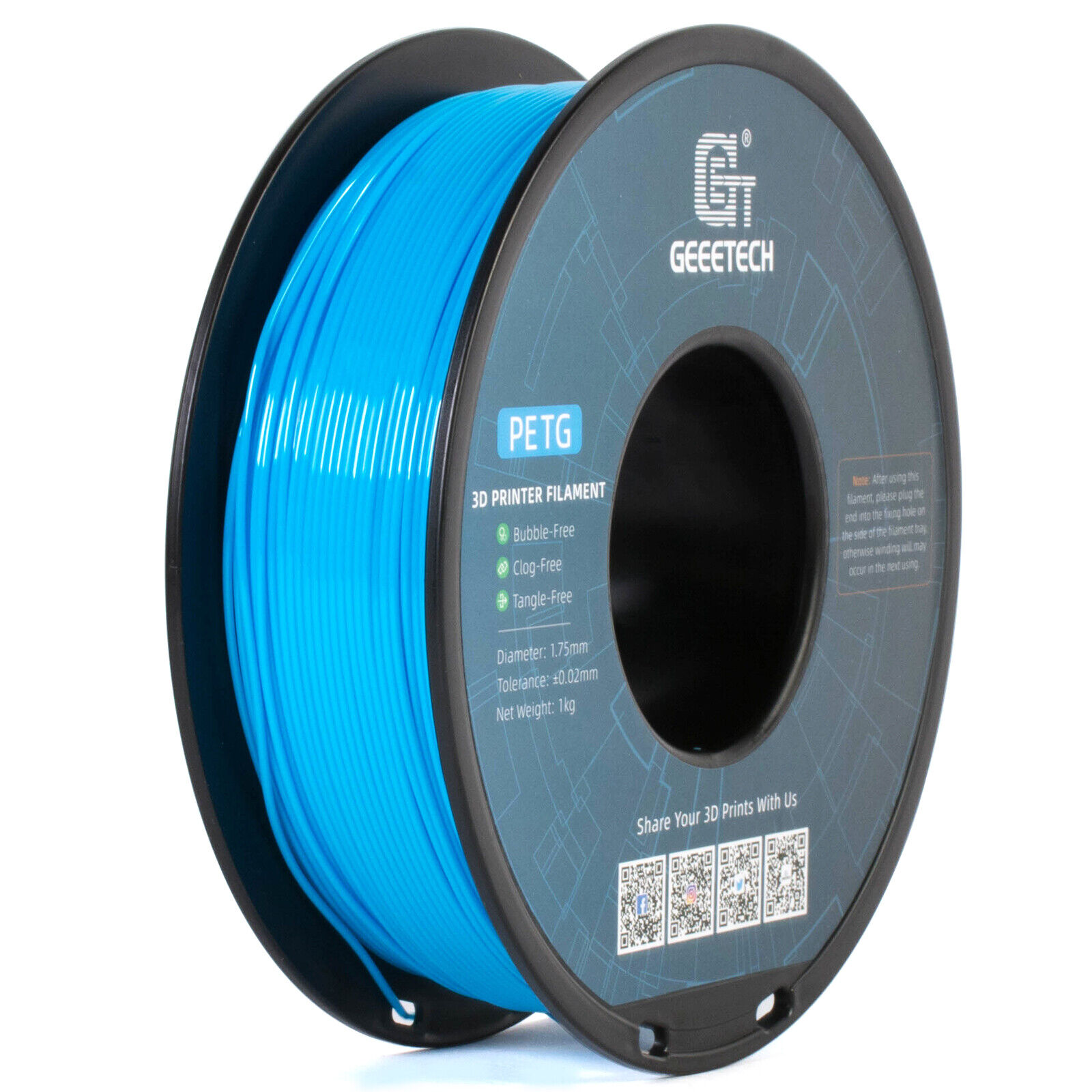 New Geeetech Filament PLA/PETG/ABS+/TPU/HS-PLA 1,75mm 1KG/rolle For 3D Drucker - Bild 89 von 193
