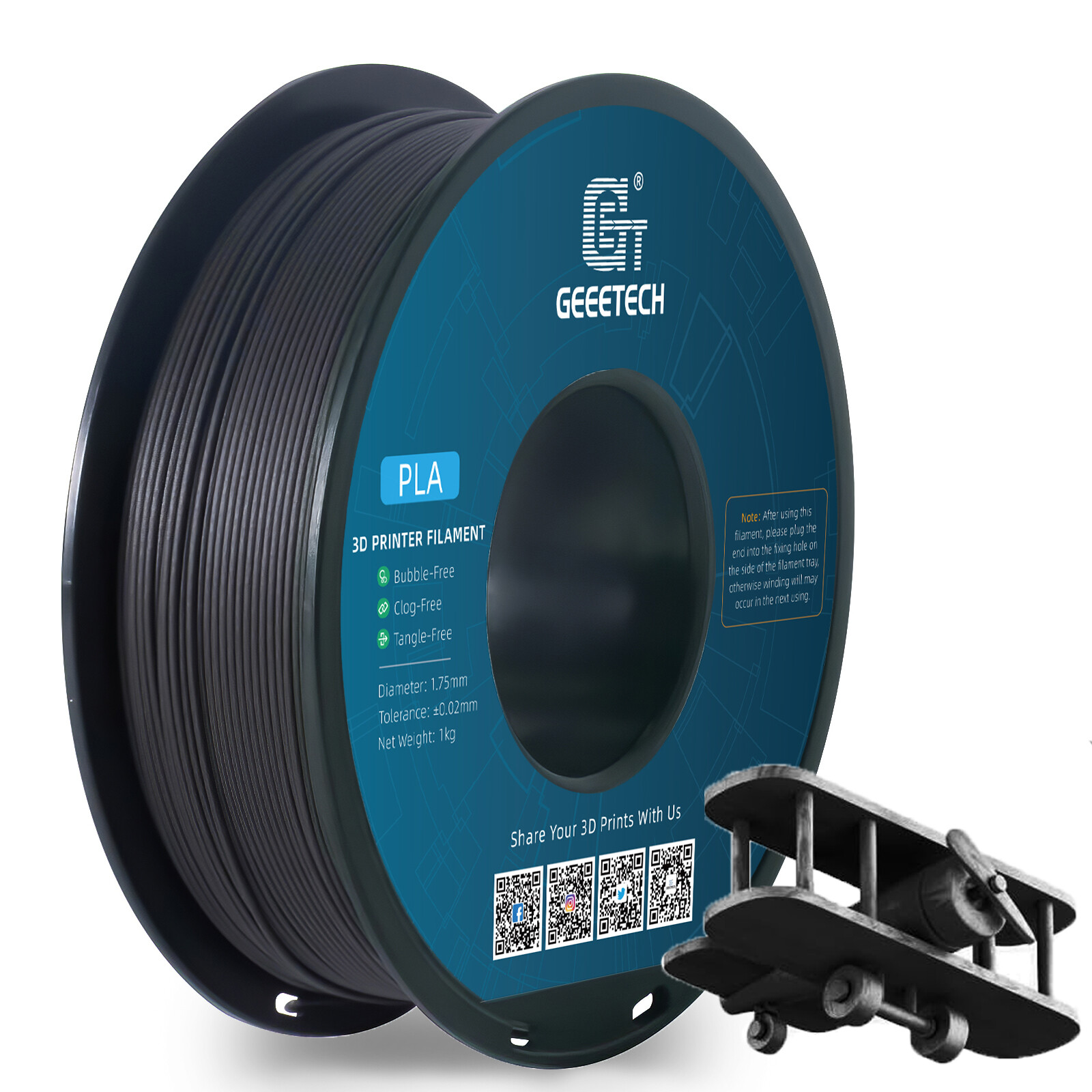 New Geeetech Filament PLA/PETG/ABS+/TPU/HS-PLA 1,75mm 1KG/rolle For 3D Drucker - Bild 72 von 193