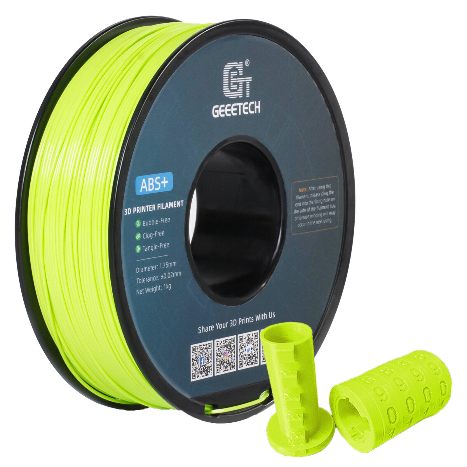 New Geeetech Filament PLA/PETG/ABS+/TPU/HS-PLA 1,75mm 1KG/rolle For 3D Drucker - Bild 62 von 193