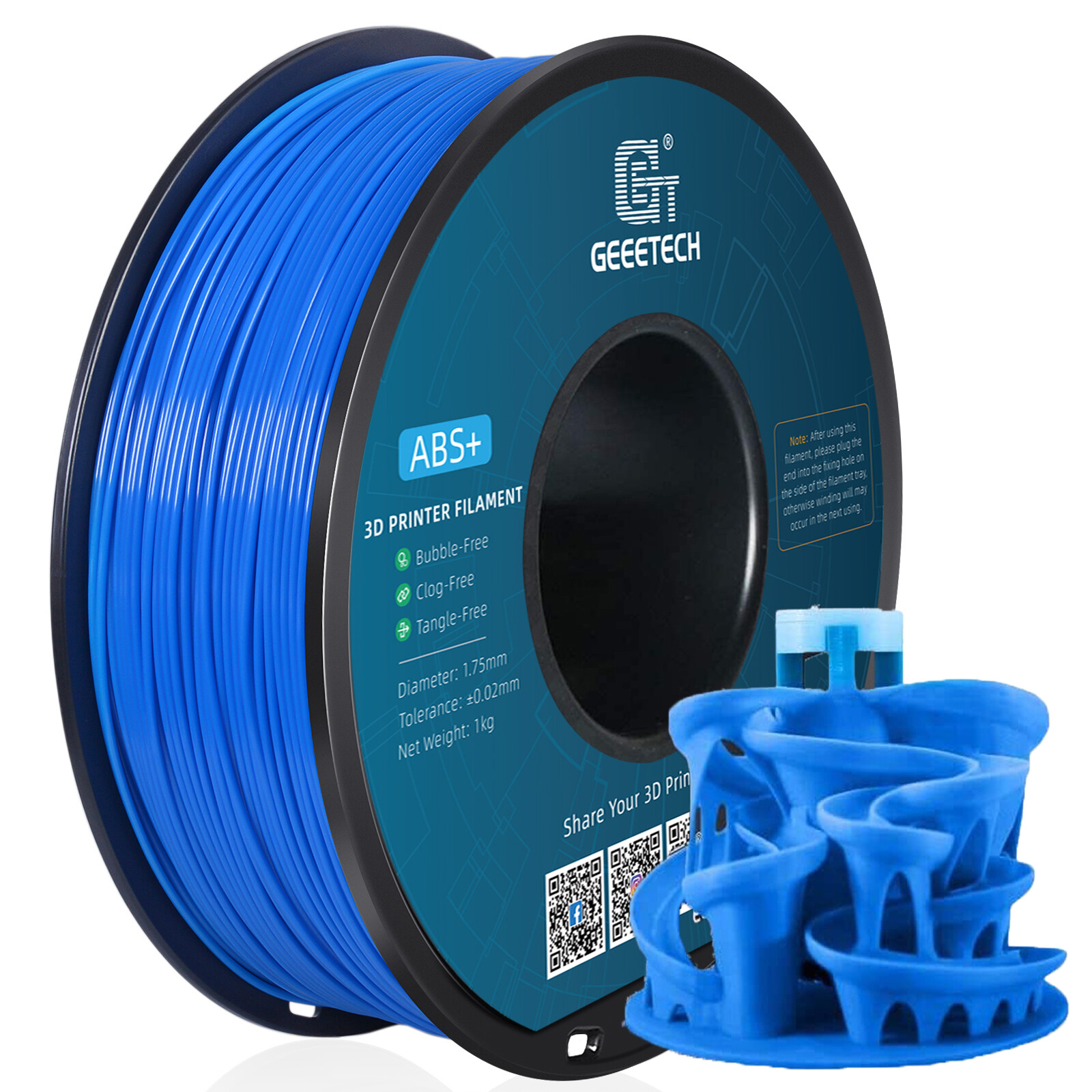 New Geeetech Filament PLA/PETG/ABS+/TPU/HS-PLA 1,75mm 1KG/rolle For 3D Drucker - Bild 54 von 193