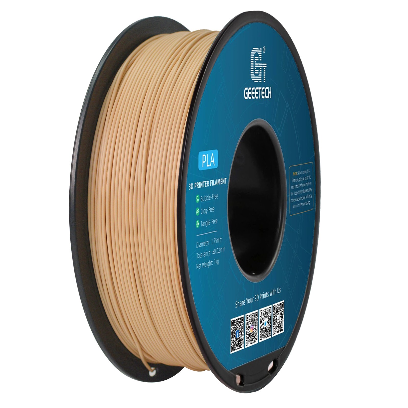 New Geeetech Filament PLA/PETG/ABS+/TPU/HS-PLA 1,75mm 1KG/rolle For 3D Drucker - Bild 49 von 193