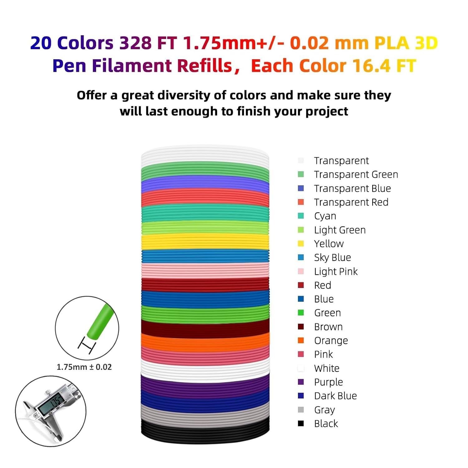 New Geeetech Filament PLA/PETG/ABS+/TPU/HS-PLA 1,75mm 1KG/rolle For 3D Drucker - Bild 12 von 193