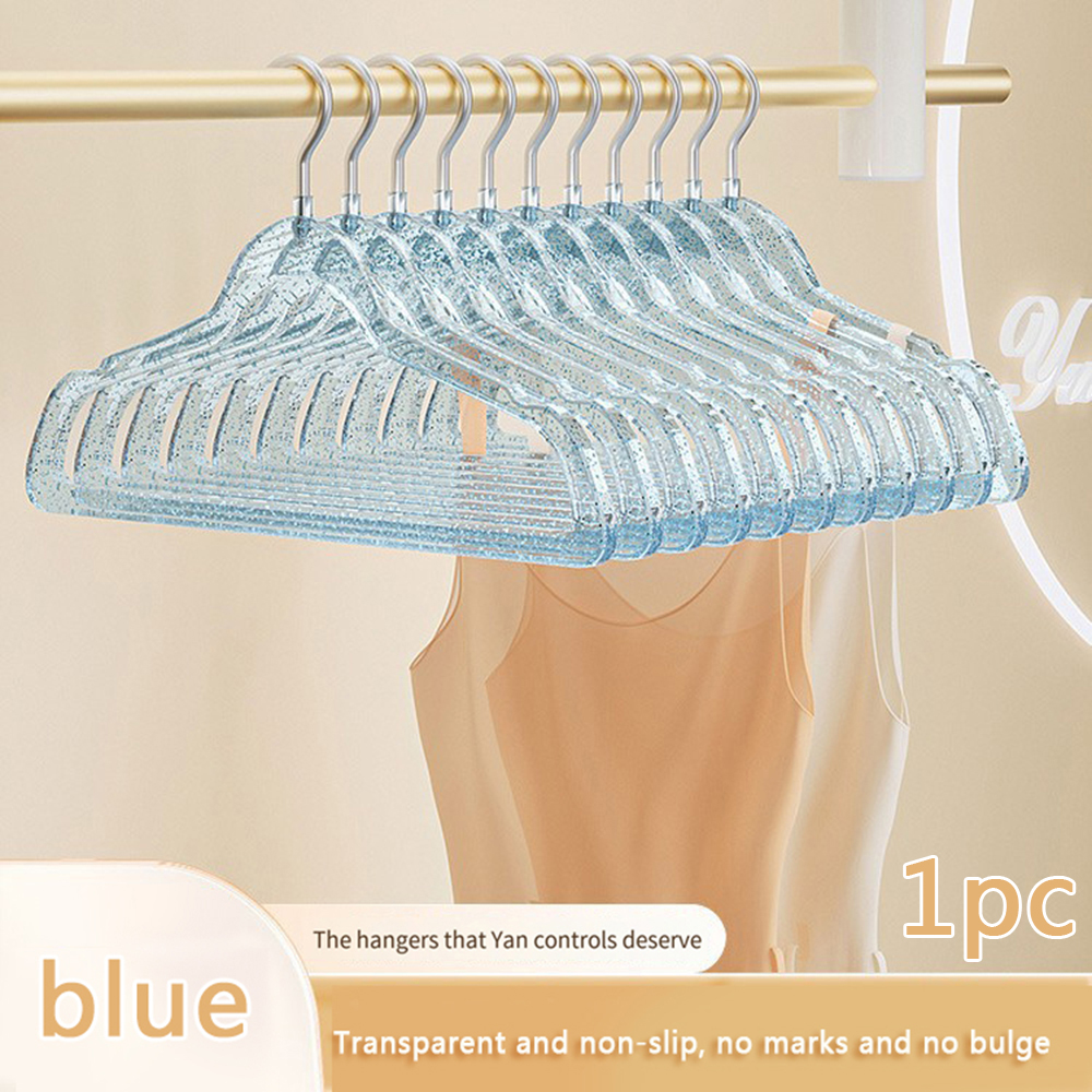 Acrylic Crystal Coat Hanger Golden Cute Plastic Home Hangers for Wardrobe - Picture 24 of 24