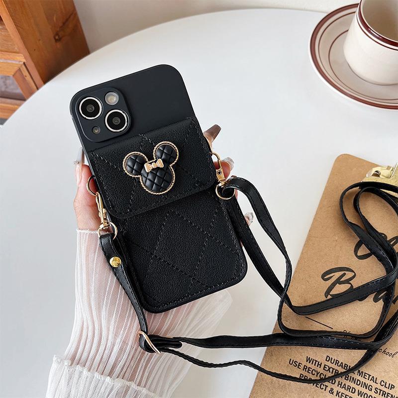 Cover With Card Wallet Lanyard Phone Case For iPhone 11/12/13/14/15/16promax X - Picture 26 of 30