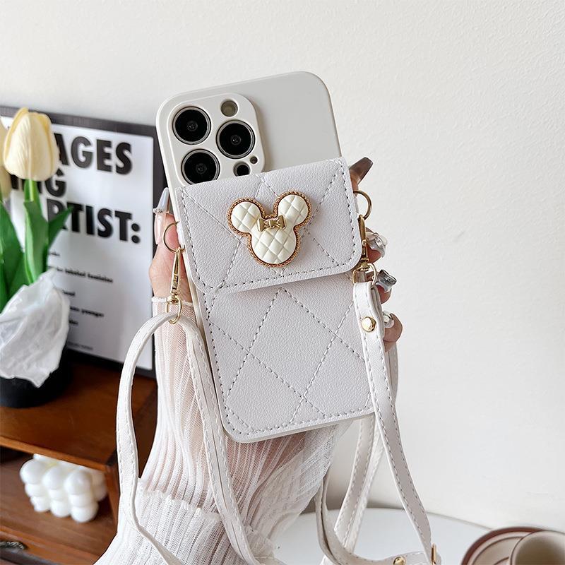 Cover With Card Wallet Lanyard Phone Case For iPhone 11/12/13/14/15/16promax X - Picture 28 of 30