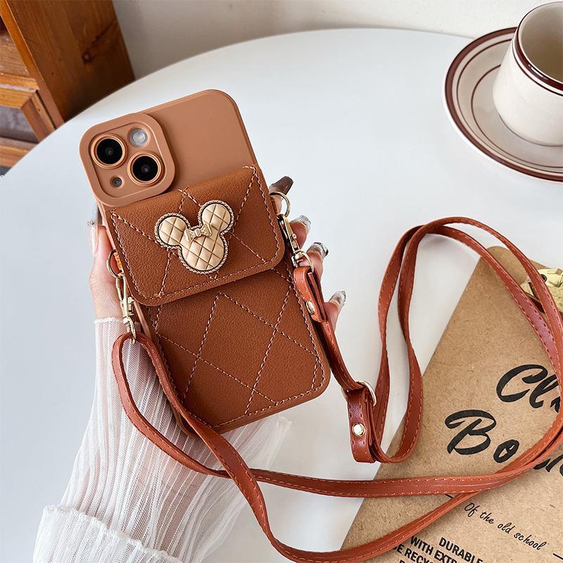 Cover With Card Wallet Lanyard Phone Case For iPhone 11/12/13/14/15/16promax X - Picture 24 of 30