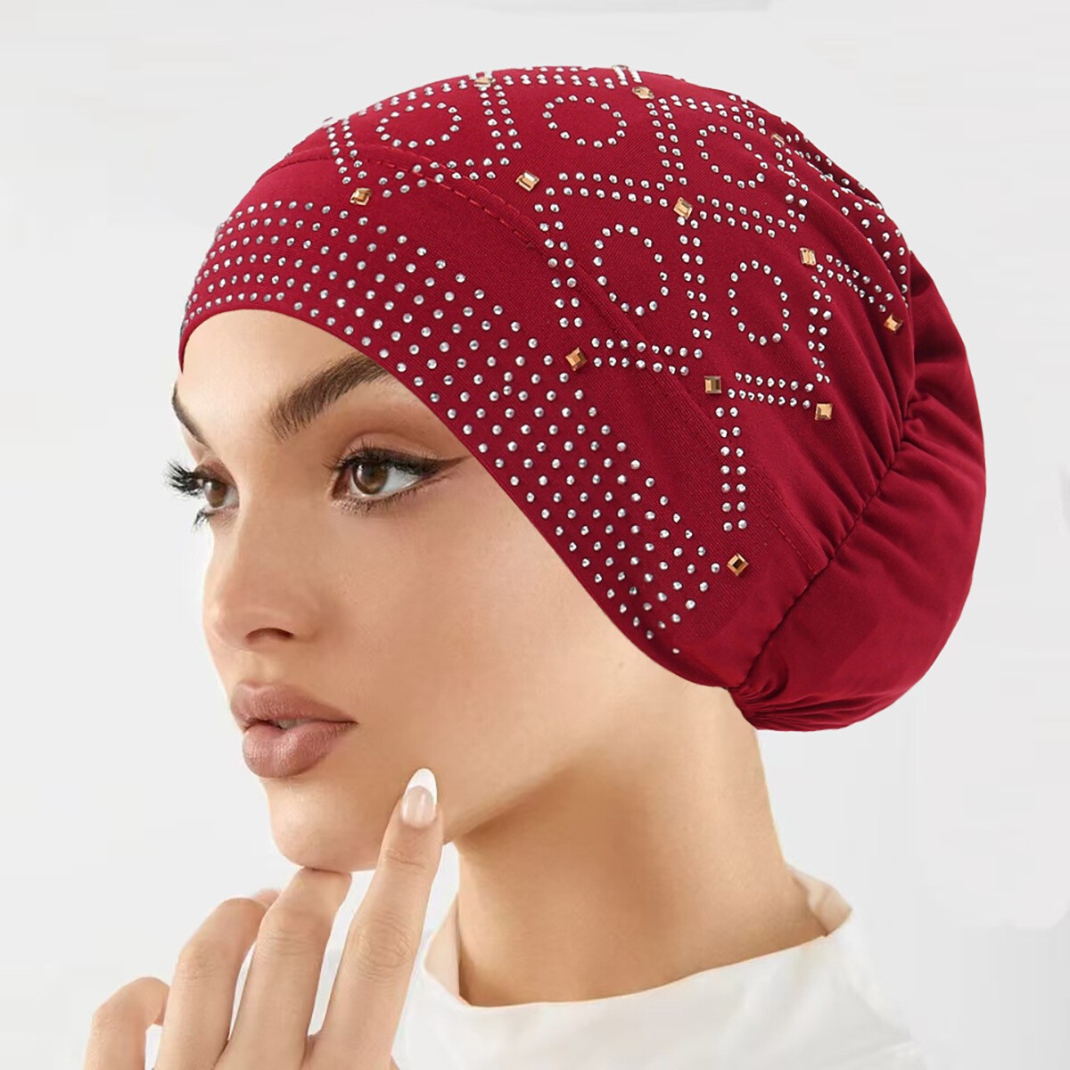 Hijab Women Hair Loss Caps Muslim Pleated Turban Wrap Headscarf Beanie Hat Cover - Picture 19 of 45