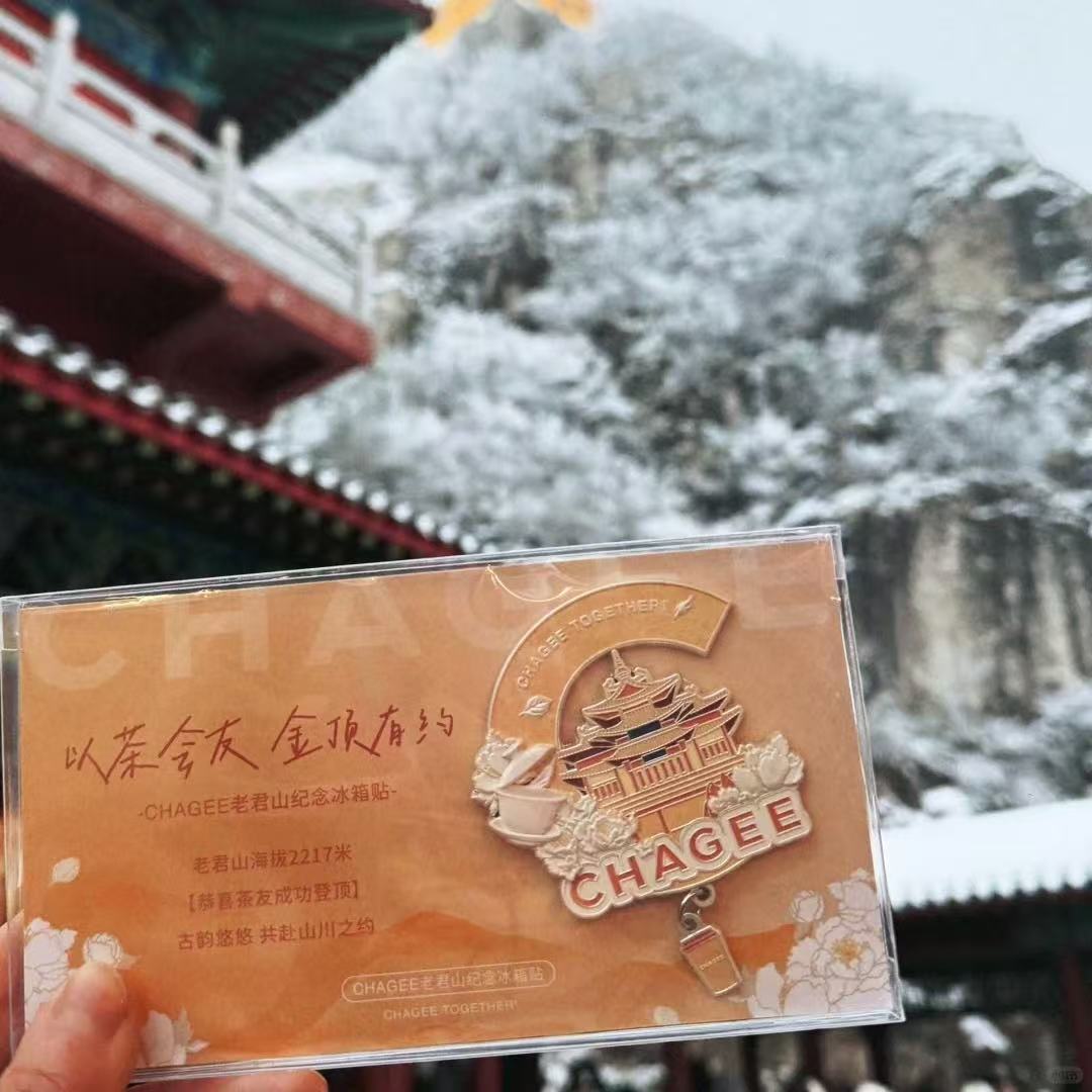 China Turismo Urbano Laojun Montaña Nieve Paisaje Refrigerador Imán Especial Gif - Imagen 18 de 20