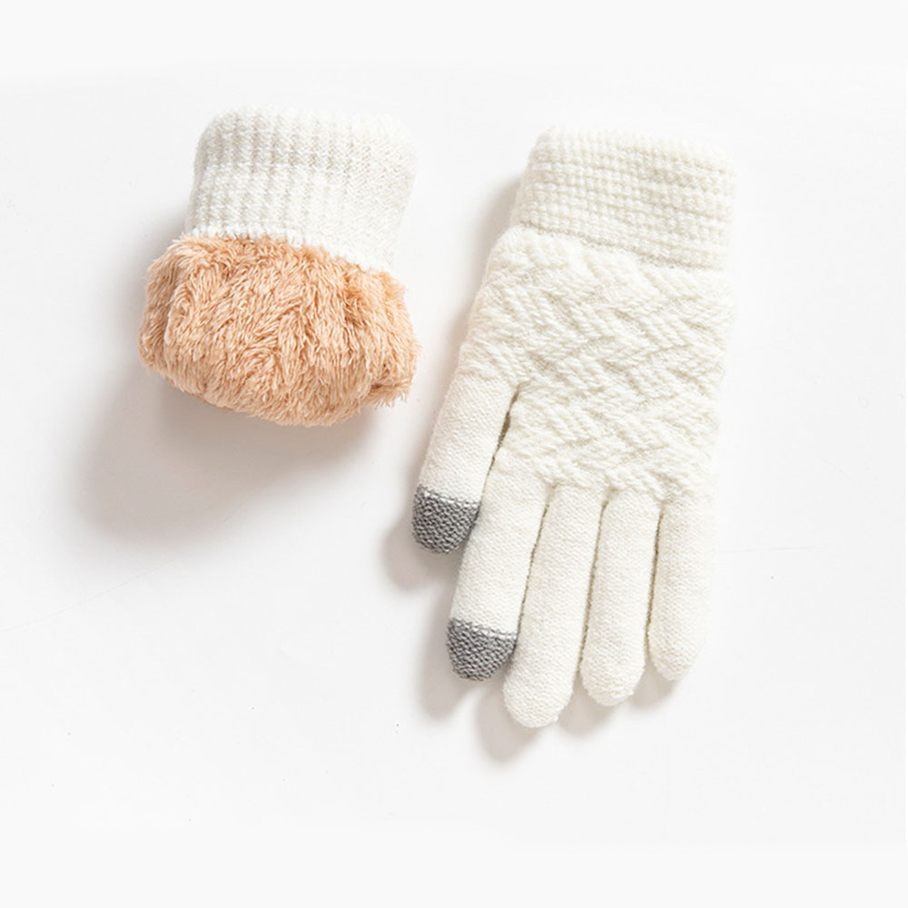 Cycling Gloves for Men Touchscreen Compatible Warm Acrylic Material 22cm - Picture 23 of 26