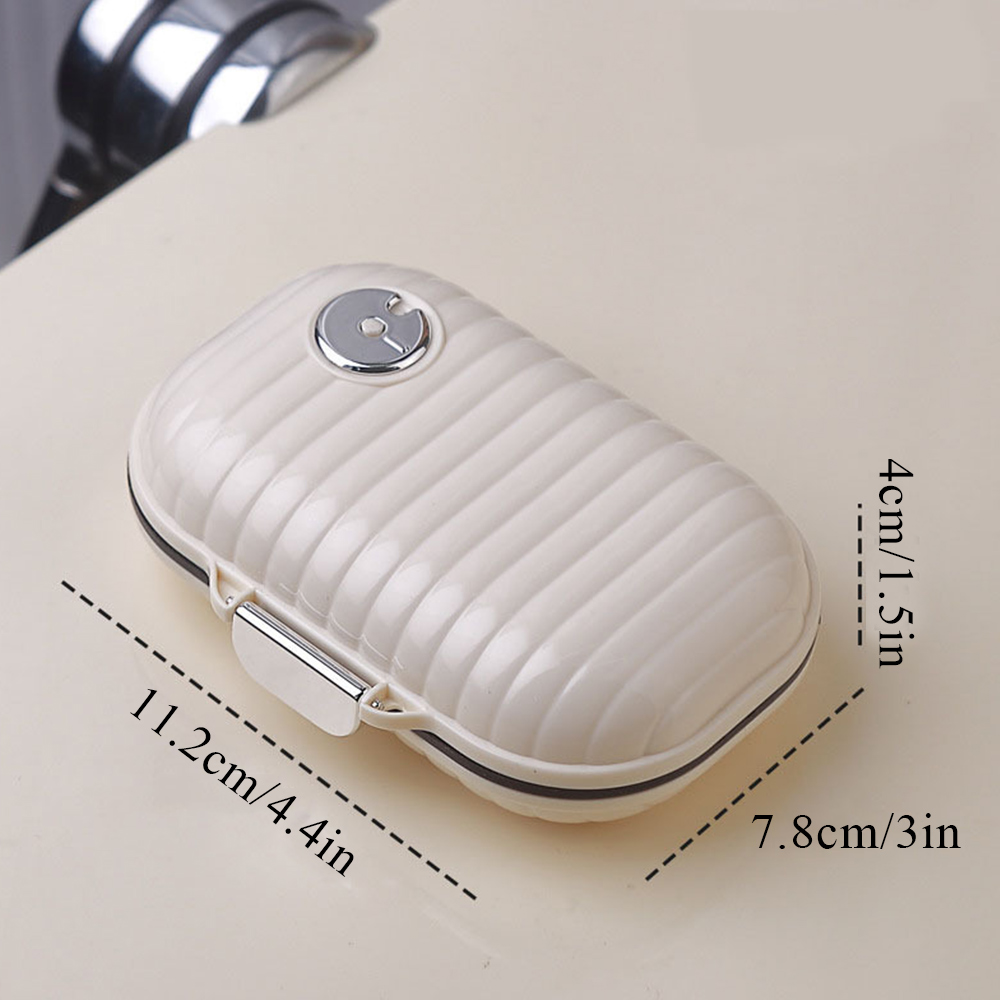 Portable Travel Pill Organizer Box with Sealed Lid for Medication Storage - Picture 26 of 26
