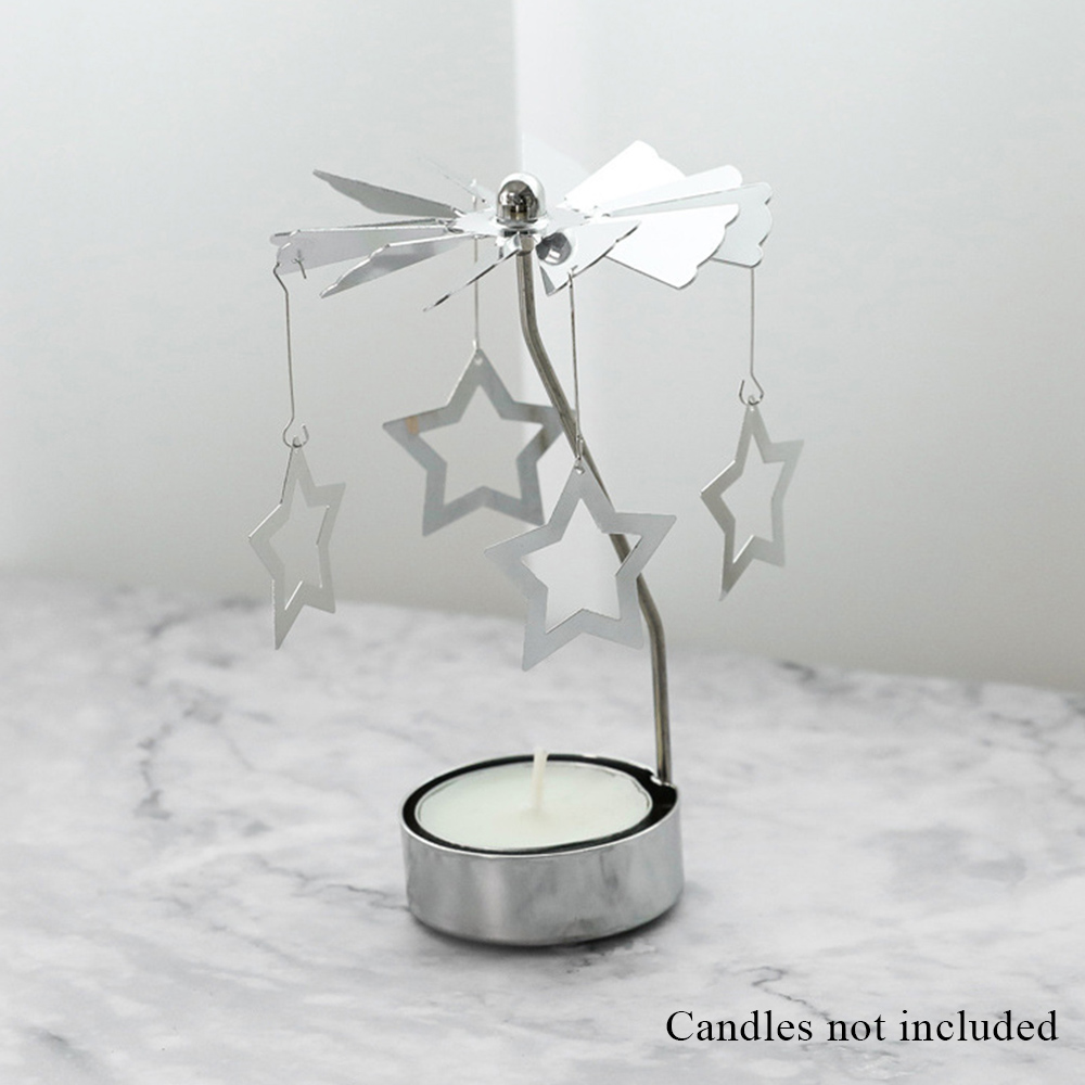 Rotating Candle Holder Heat Powered Decorative for Home Decor Christmas Wedding - Picture 26 of 28