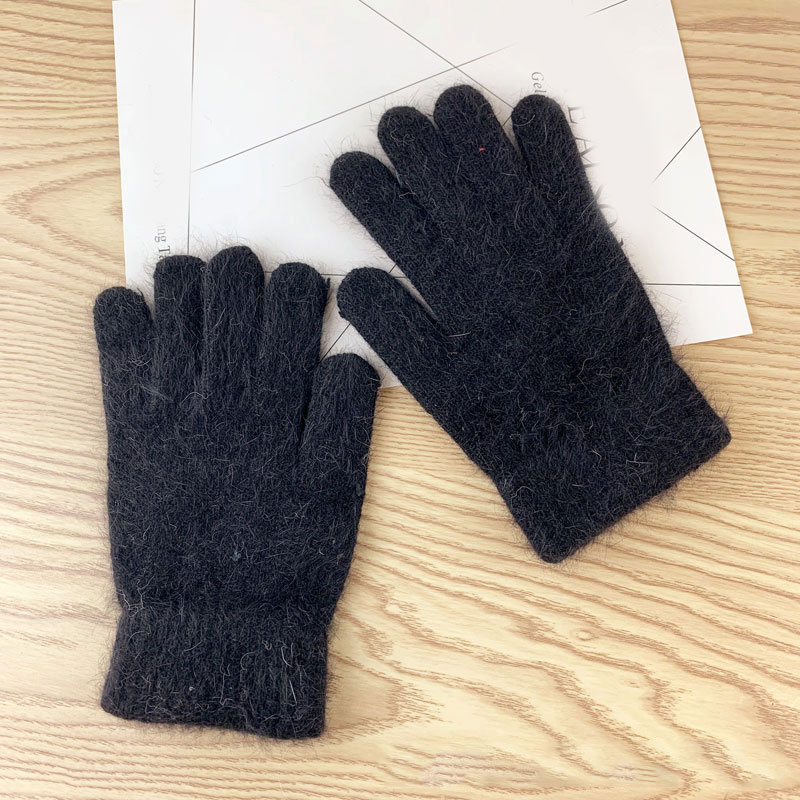 Warm Knitted Gloves for Driving and Outdoor Sports - Acrylic Imitation Cashmere - Picture 26 of 34