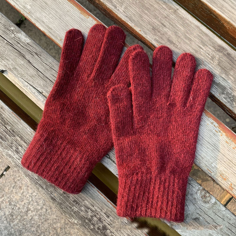Warm Knitted Gloves for Driving and Outdoor Sports - Acrylic Imitation Cashmere - Picture 30 of 34