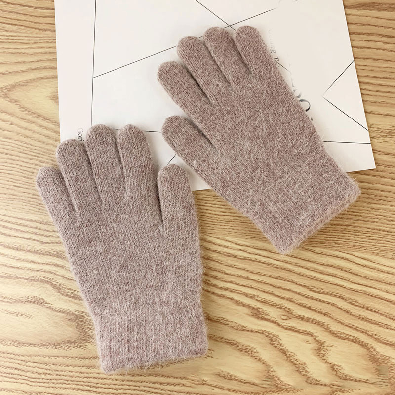 Warm Knitted Gloves for Driving and Outdoor Sports - Acrylic Imitation Cashmere - Picture 33 of 34