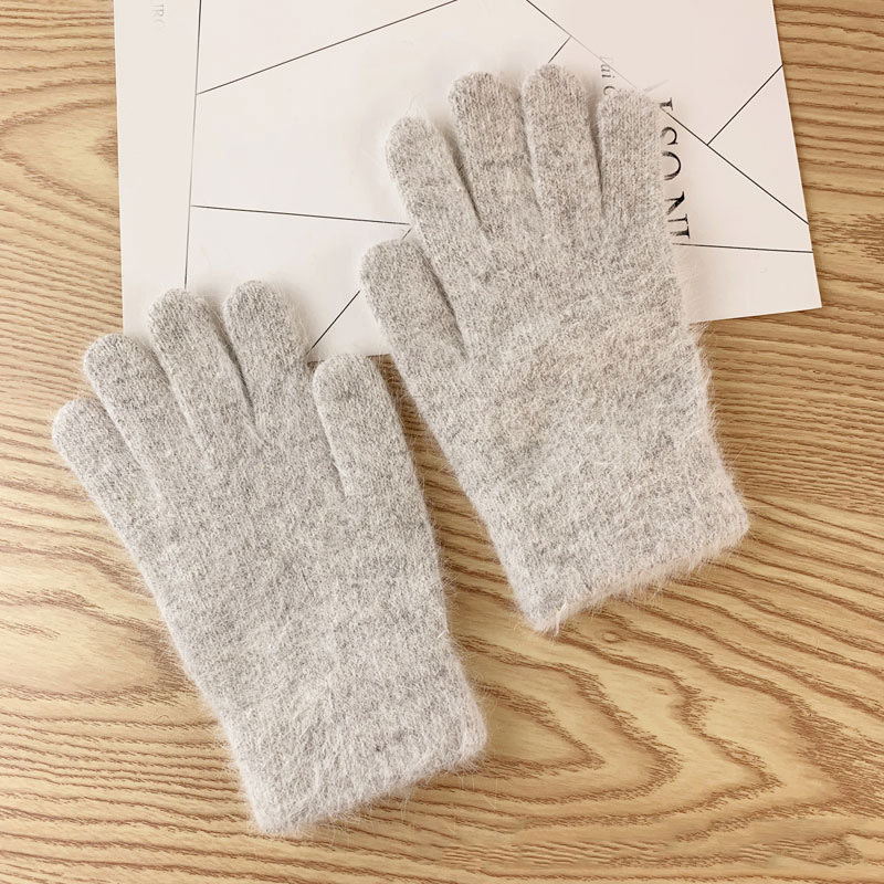 Warm Knitted Gloves for Driving and Outdoor Sports - Acrylic Imitation Cashmere - Picture 34 of 34
