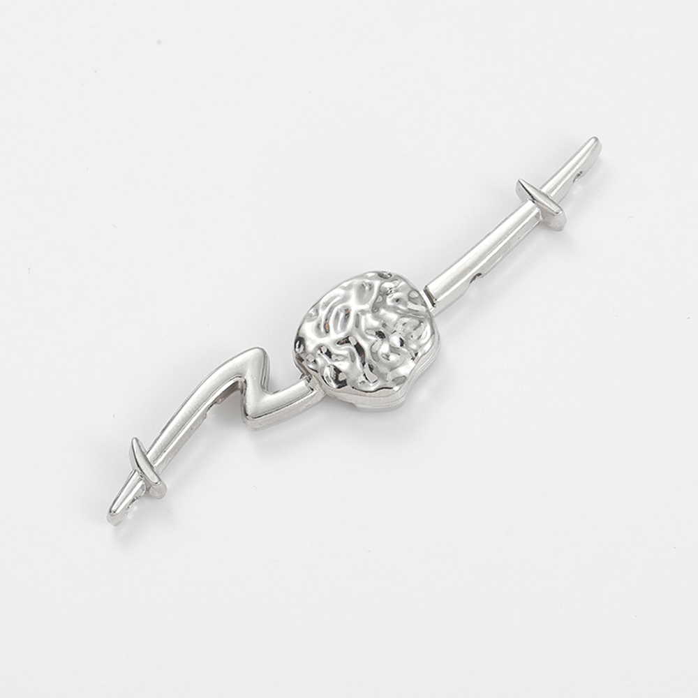 Alloy Sew-On Waistband Button Adjustable Decorative Buckle for Trousers Silver - Picture 29 of 36
