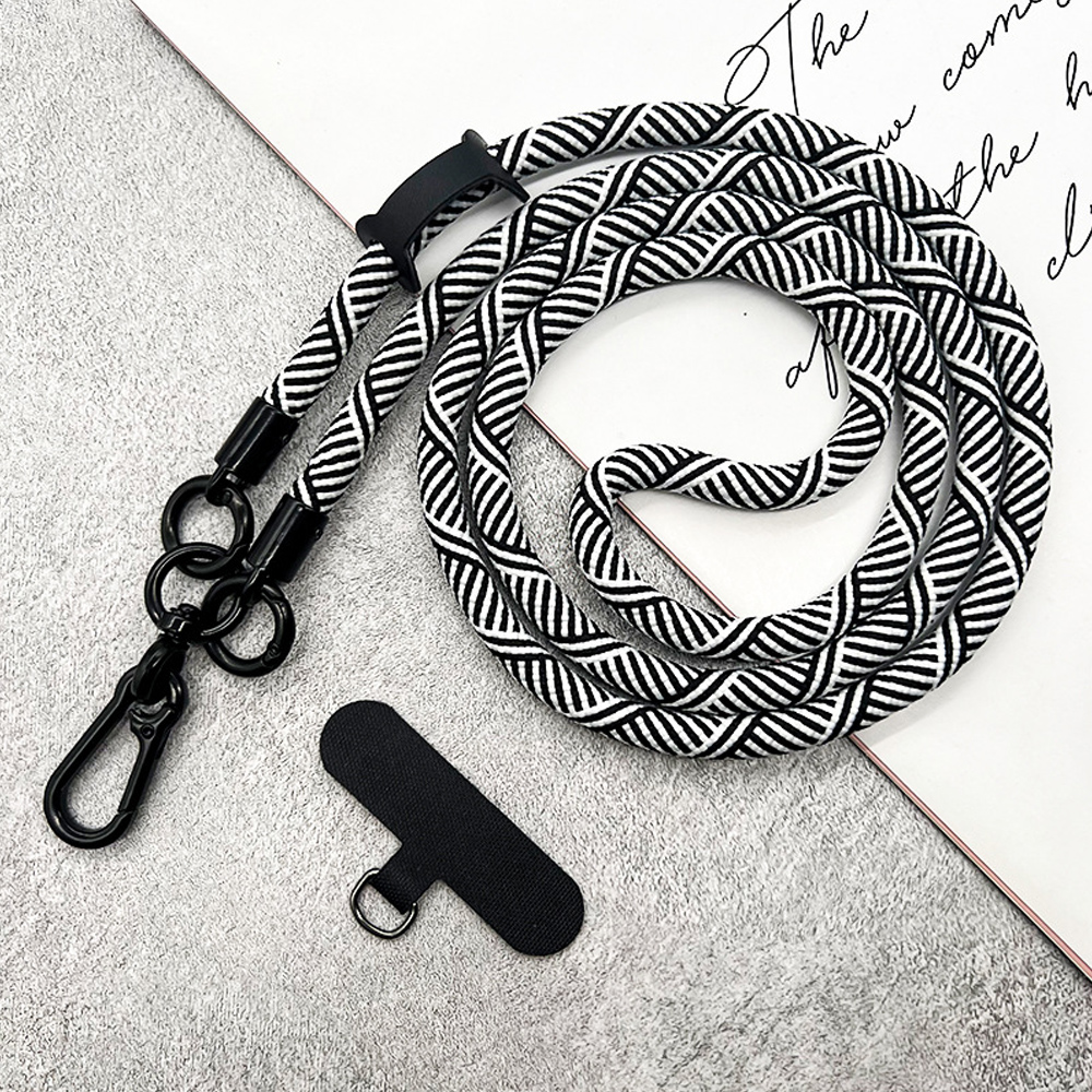 Adjustable Phone Lanyard with Metal Hook for Smartphones - 120cm Length - 17 Col - Photo 25 sur 41