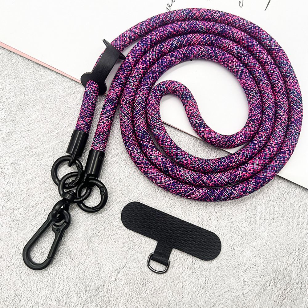 Adjustable Phone Lanyard with Metal Hook for Smartphones - 120cm Length - 17 Col - Photo 29 sur 41