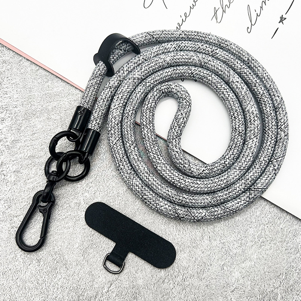Adjustable Phone Lanyard with Metal Hook for Smartphones - 120cm Length - 17 Col - Photo 39 sur 41
